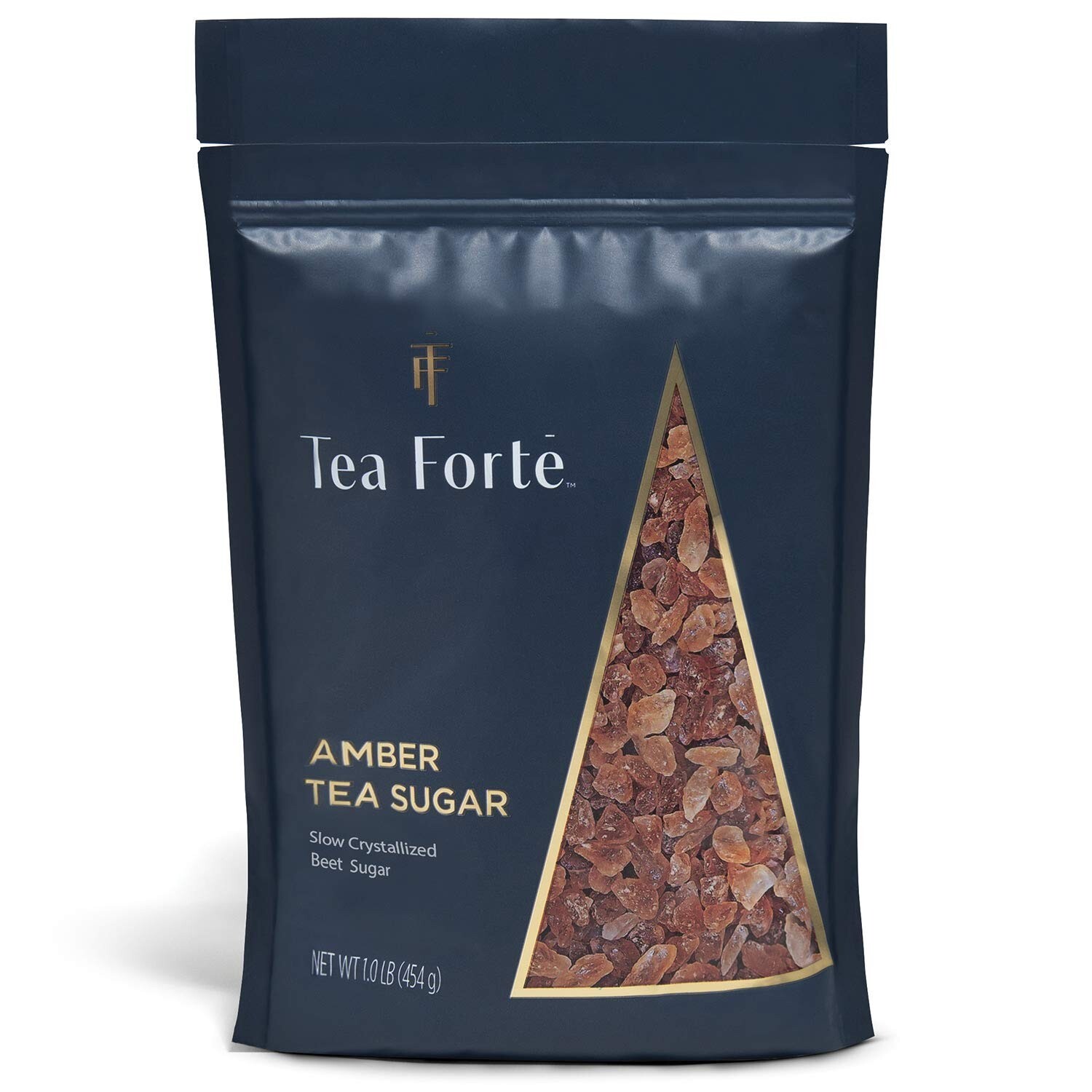 1 lb Resealable Bag of Natural Amber Beet Rock Sugar for Baking & Beverages