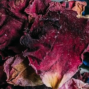 Dried Rose Petals 1 oz – Food Grade Dried Rose Petals for Tea, Soap Making,