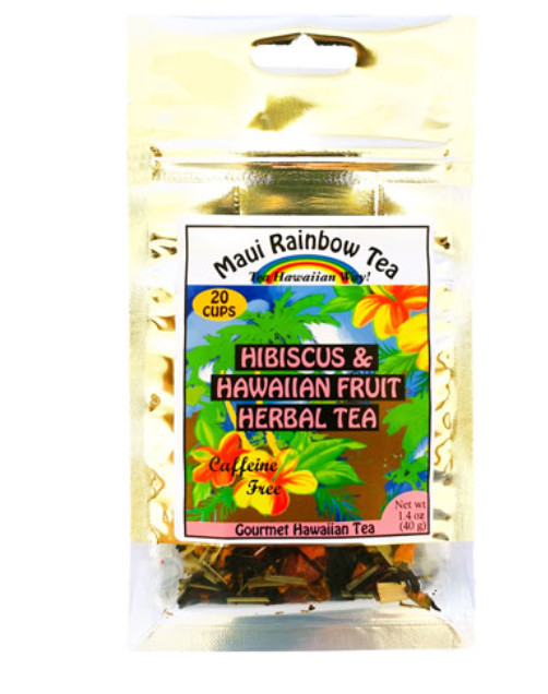 🌺Maui Rainbow Hibiscus & Hawaiian Fruit Herbal Tea 1.4 oz. (1 bag)
