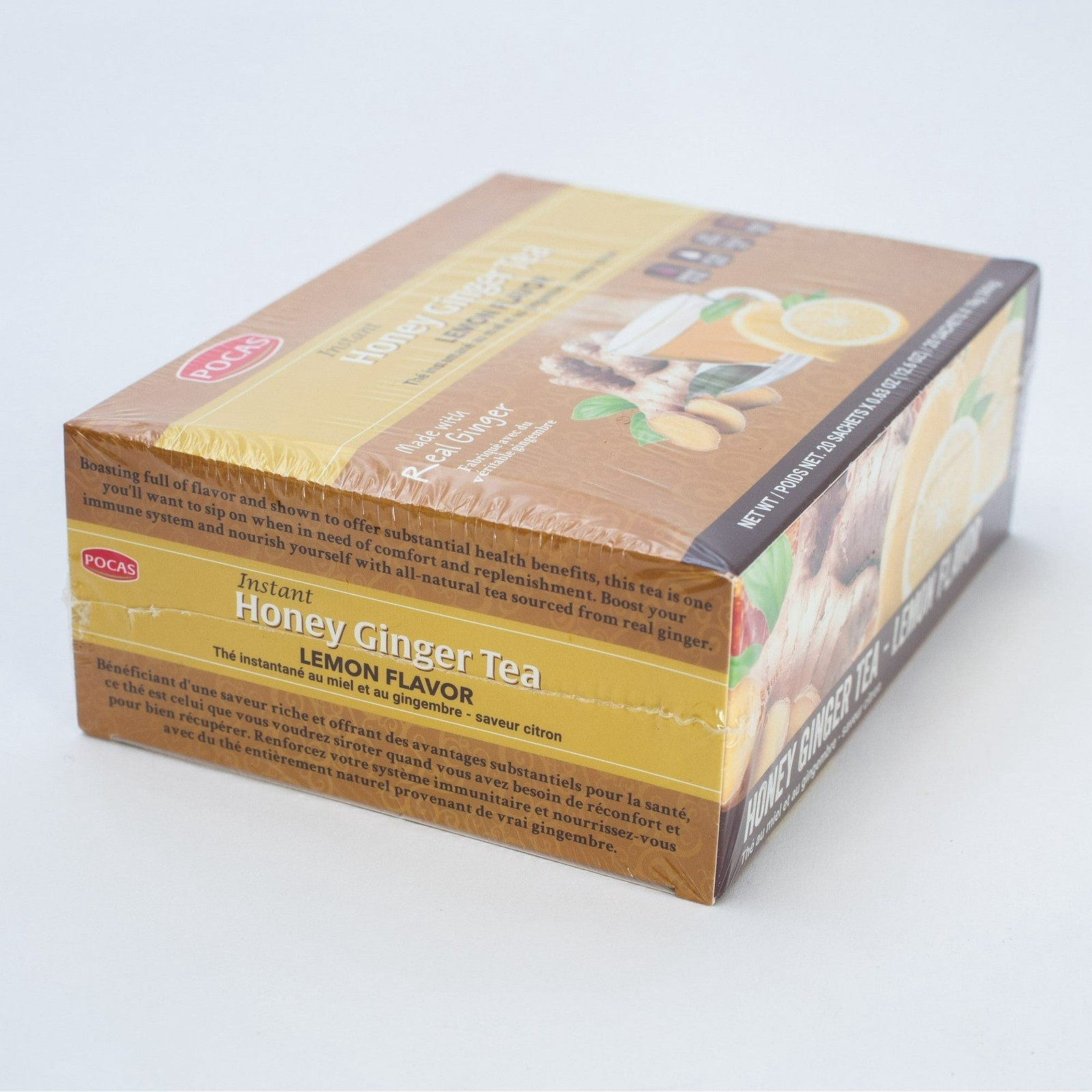 Pocas Honey Ginger Tea with Lemon (20 Bags)