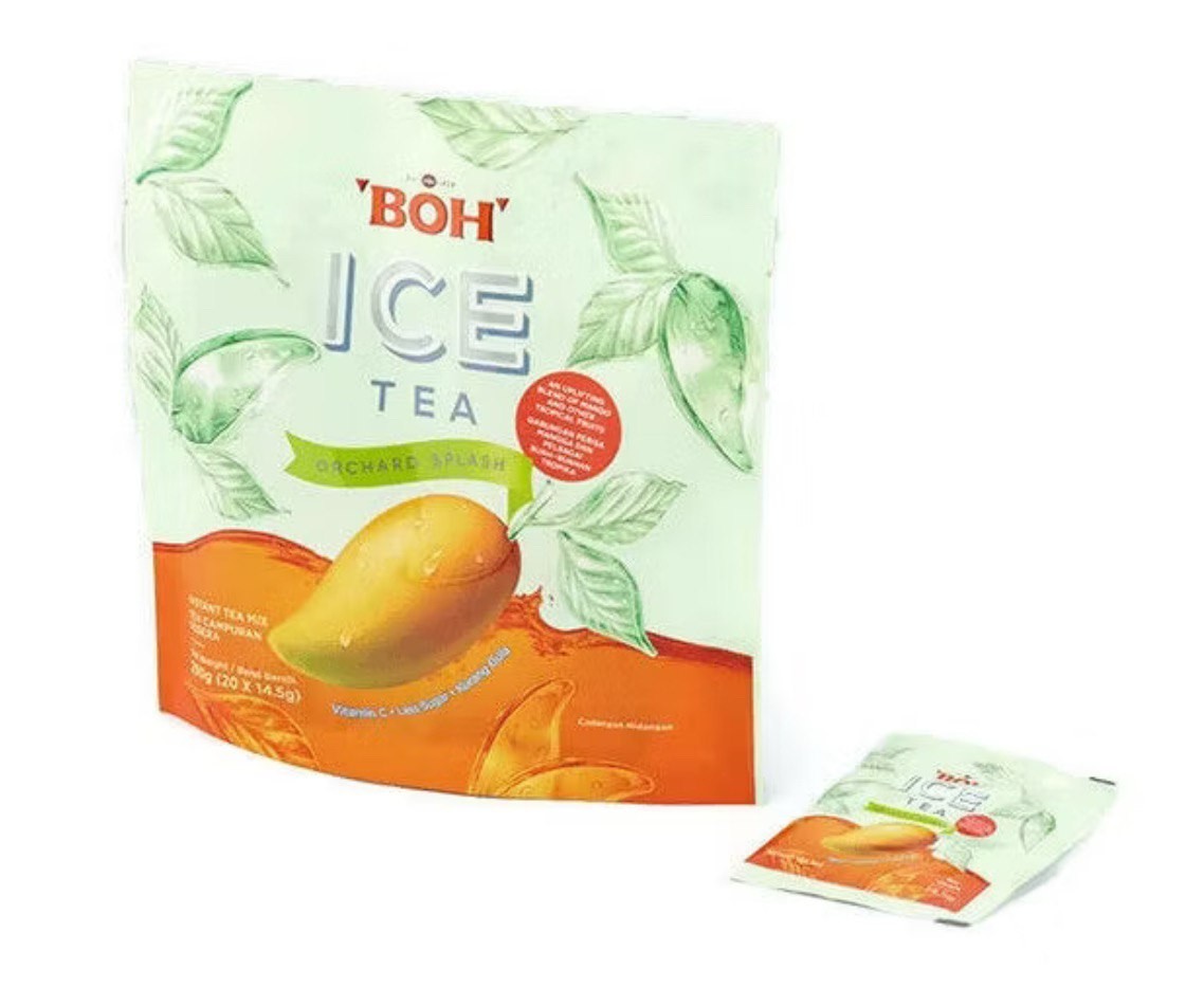 4 x BOH Ice Tea Orchard Splash Mango & Tropical Fruits (14.5g x 20’s )