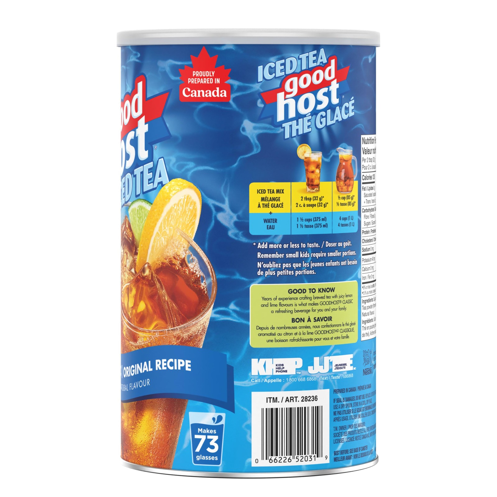 Good Host,Original, Iced Tea, 2.35kg/5.2lbs. {Imported from Canada}