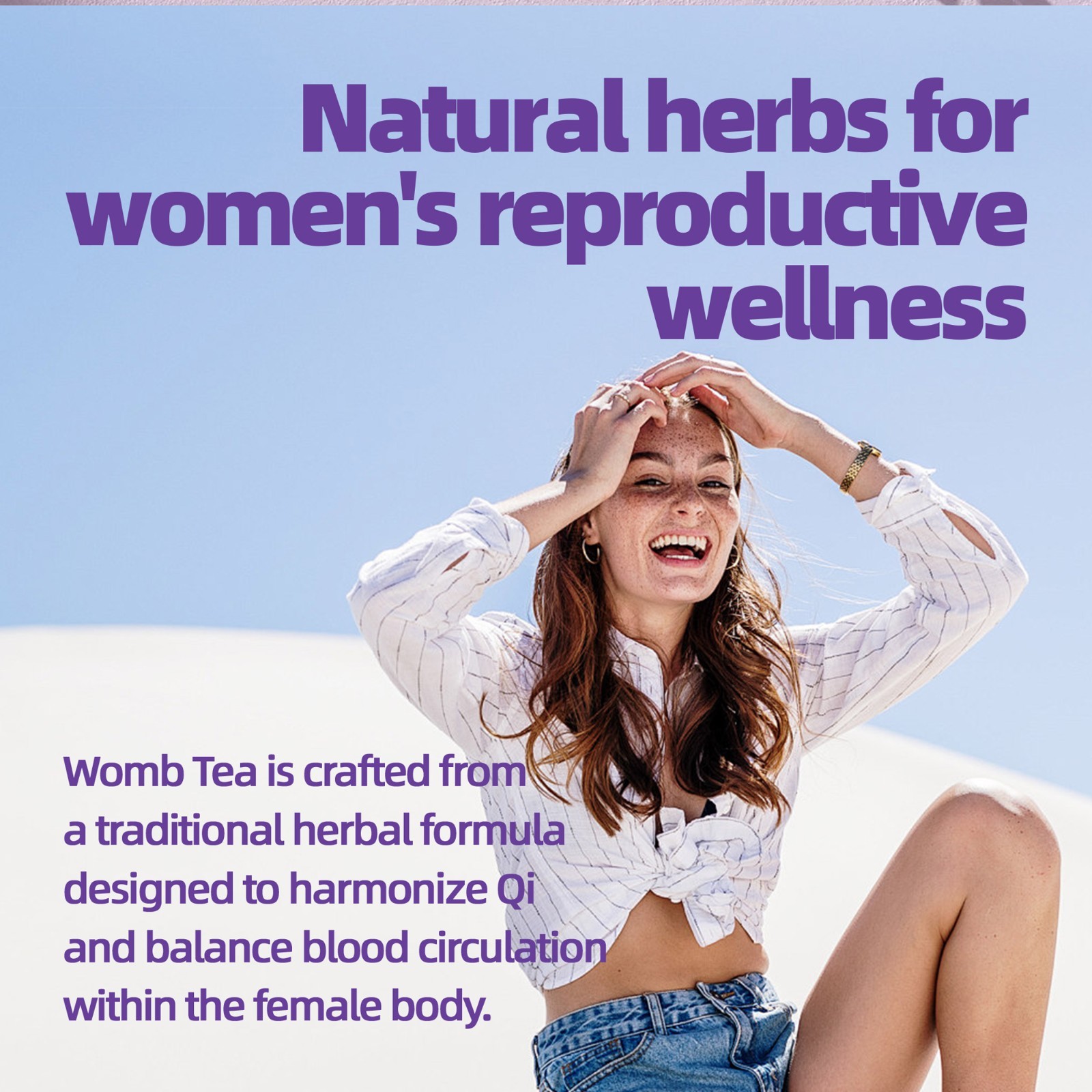 Womb Tea for Women, Ginger & Jujube Herbal Tea , Uterus Wellness Support 20 Bags
