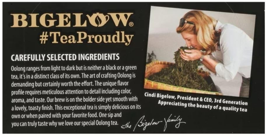 Bigelow Oolong Tea Bags, 20 ct 20 Count (Pack of 1)