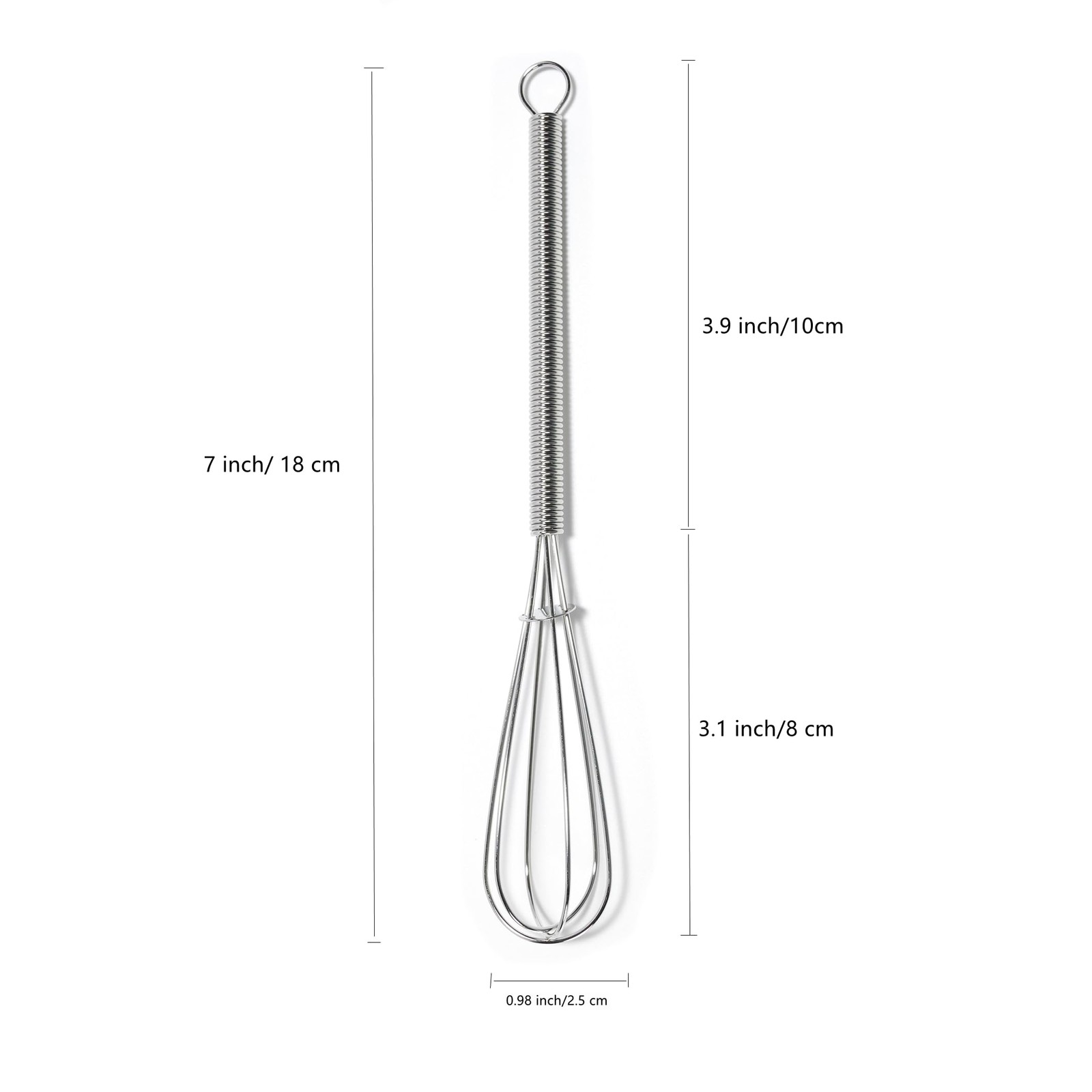 Mini Whisks 7 inch 24Pcs Steel