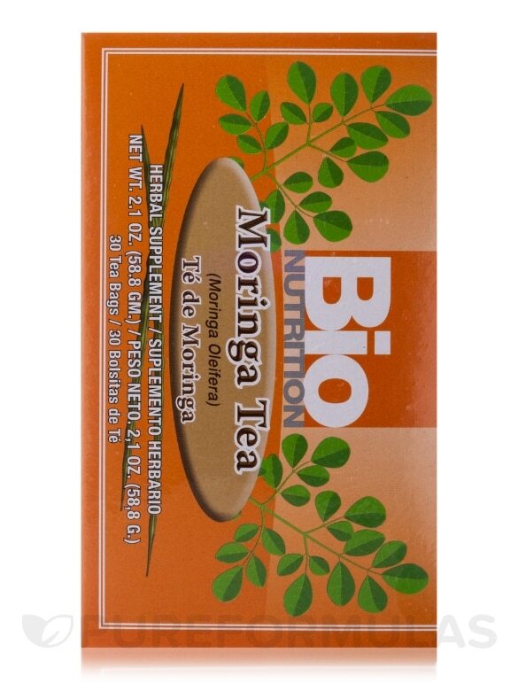 Bio Nutrition Moringa Tea (Moringa Oleifera) Herbal Supplement Caffeine Free