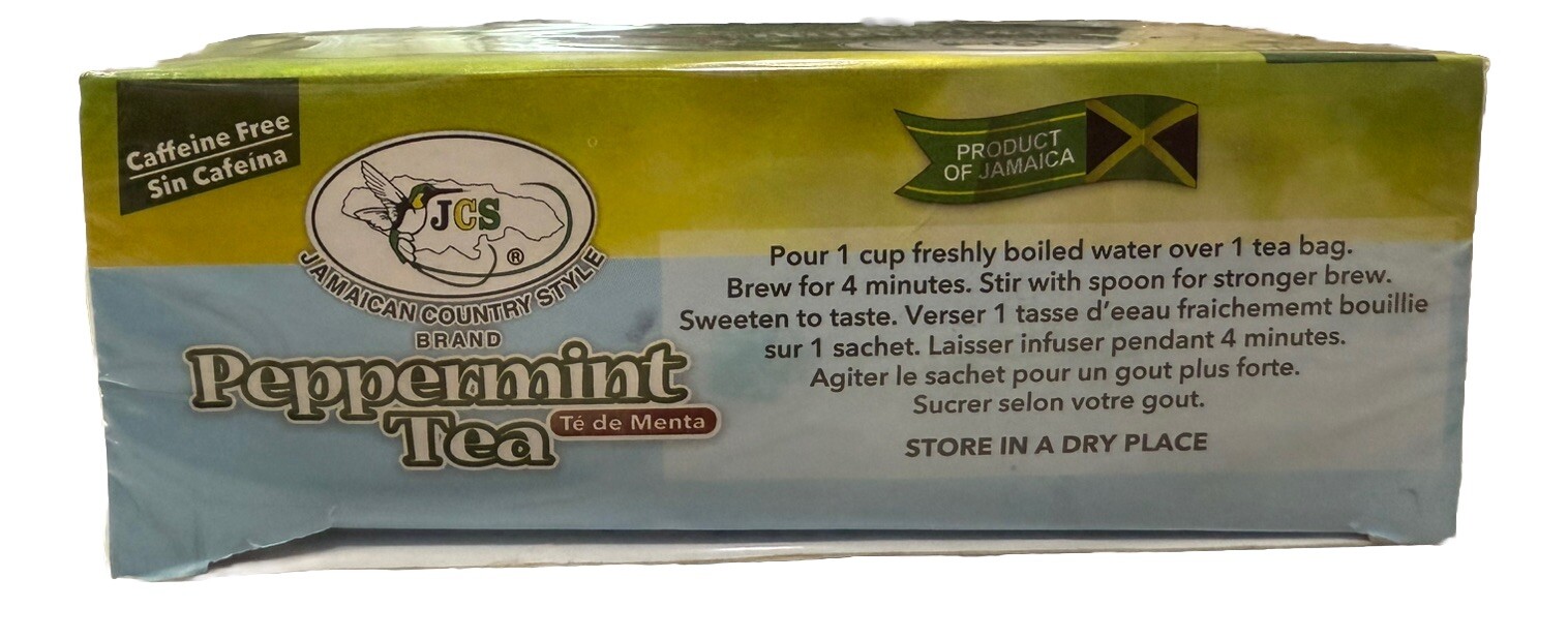 Peppermint tea JCS 2 boxes /48 Bags Jamaica 🇯🇲