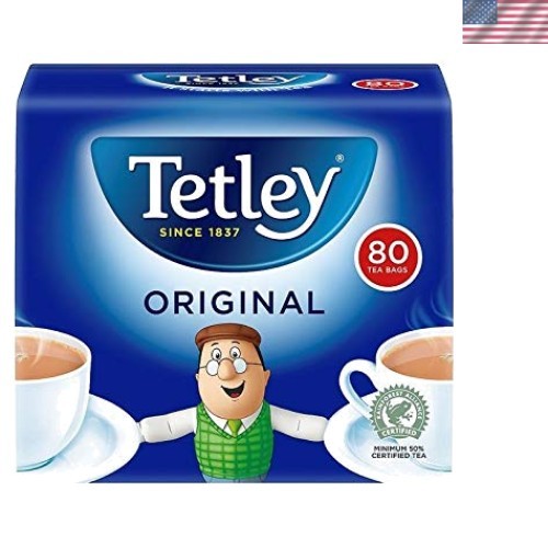 Vegetarian Tea Bags 80 Count – Assam & African Tea Blend from England