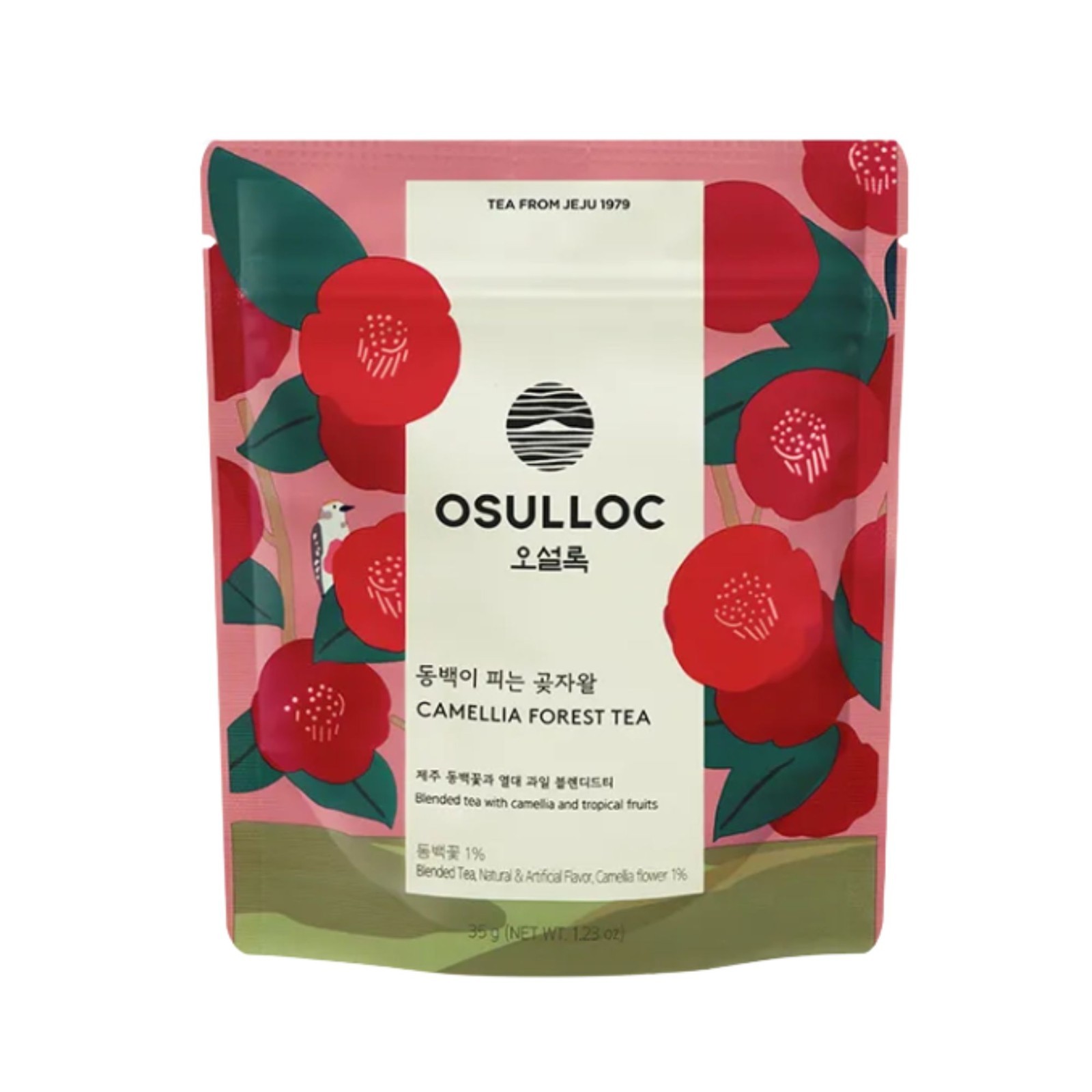 OSULLOC Camellia Forest Tea Jeju Floral Black Tea Blend Korea Loose Leaf Tea 35g