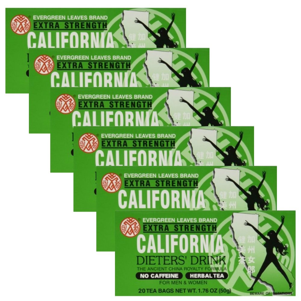 California Dieter’s Extra Strength Green Tea 20 Count Pack of 6