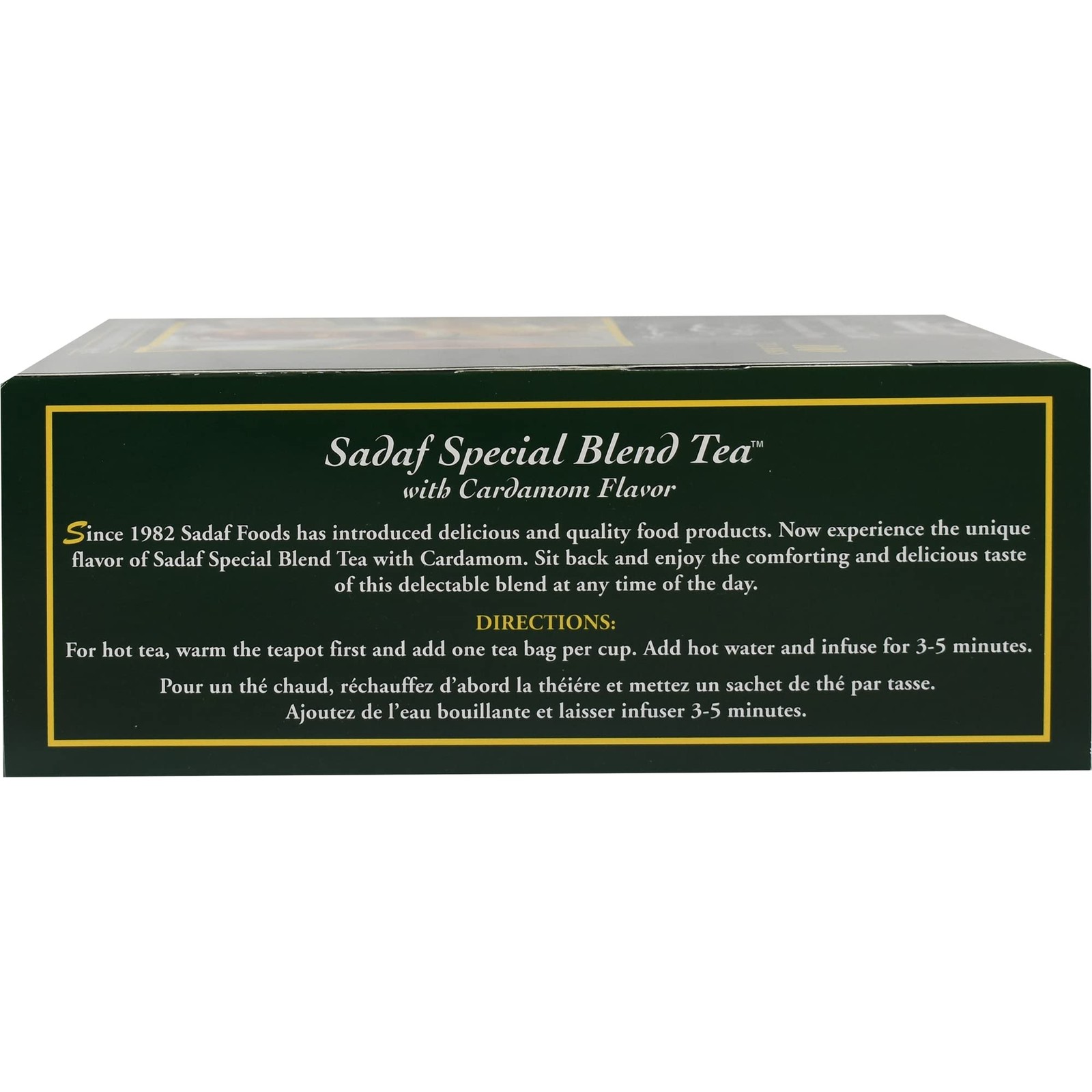 Sadaf Cardamom Tea Bags | Special Blend Cardamom Ceylon Black Tea | Quicktea …