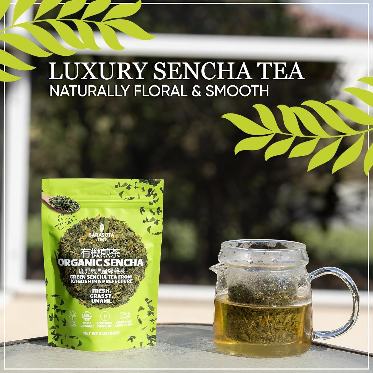 Organic Japanese Sencha Green Tea Loose Leaf | Green Tea from Kagoshima Pref…