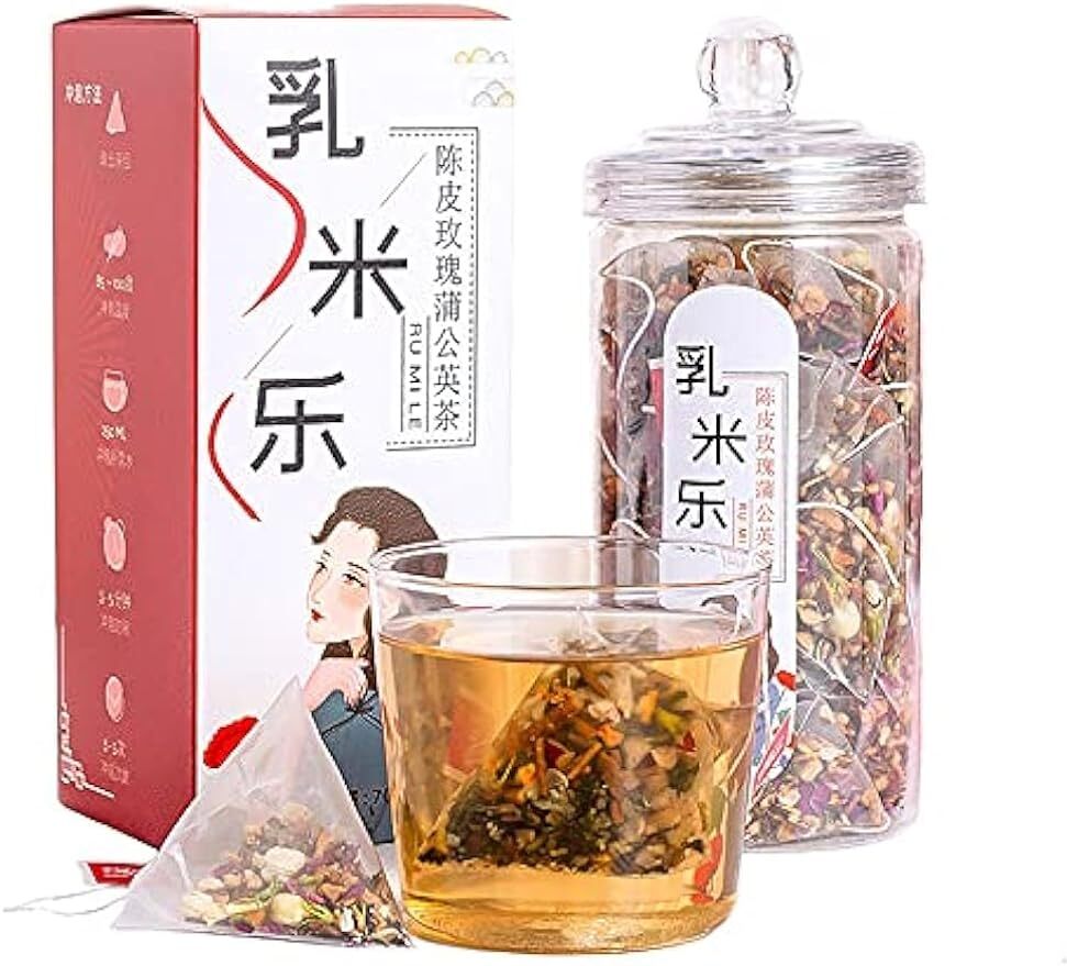 RU MI LE Jasmine Red Date Floral Tea Orange Peel Rose Dandelion Tea Bags 70g