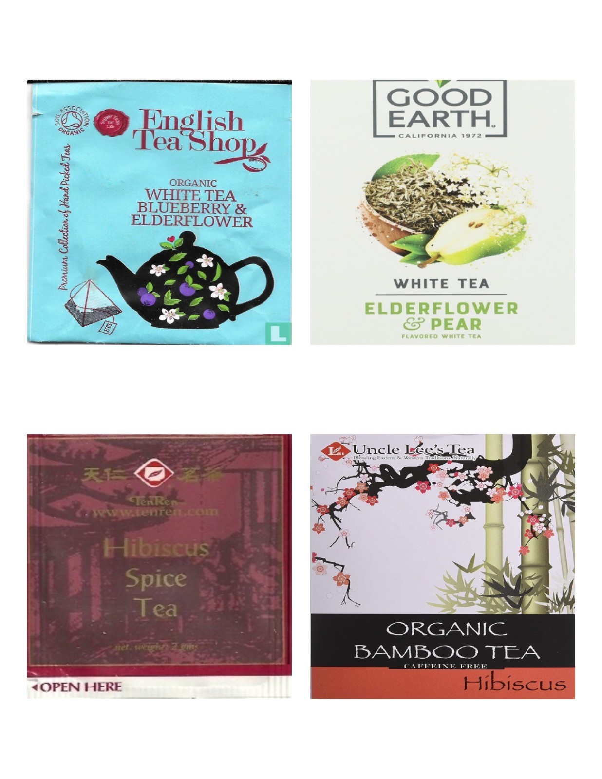 Floral Tea Bag Sampler Variety Pack – 24 Single-Serve Varieties – 21 Brands