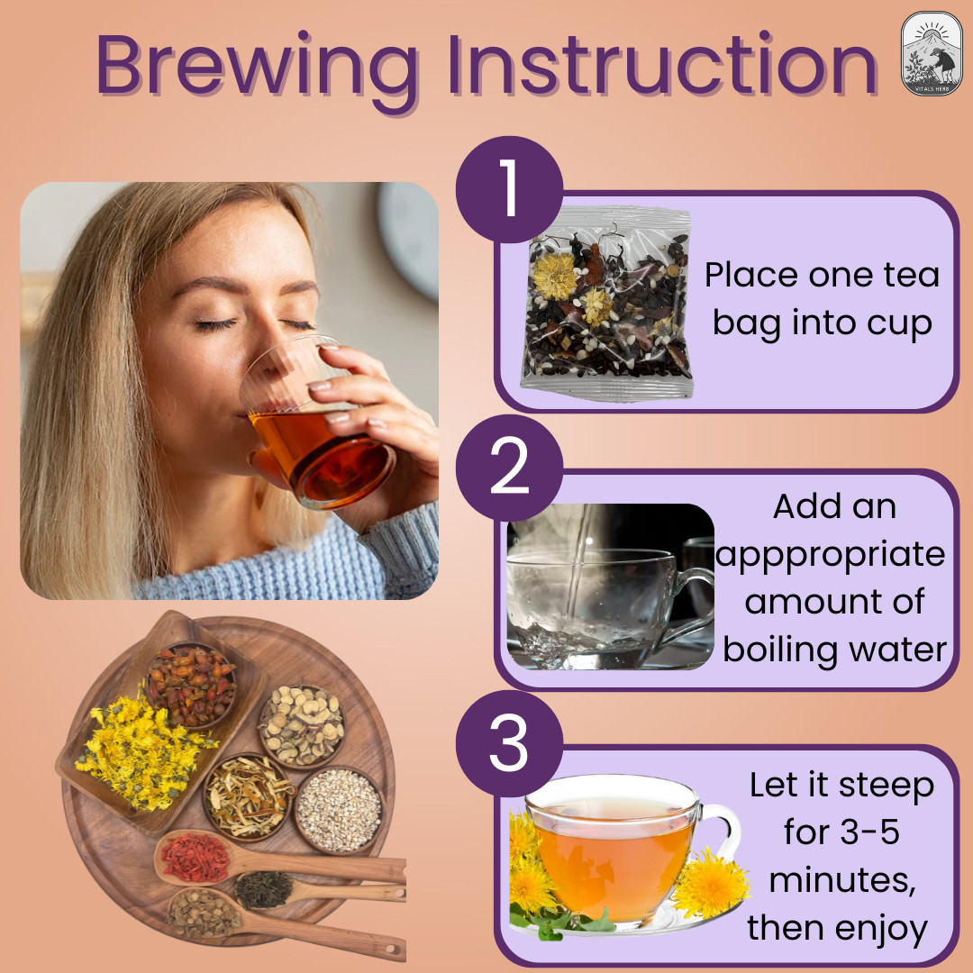 Dandelion and Wolfberry Herbal Tea 120g Detox Blend, Liver and Kidneu Support