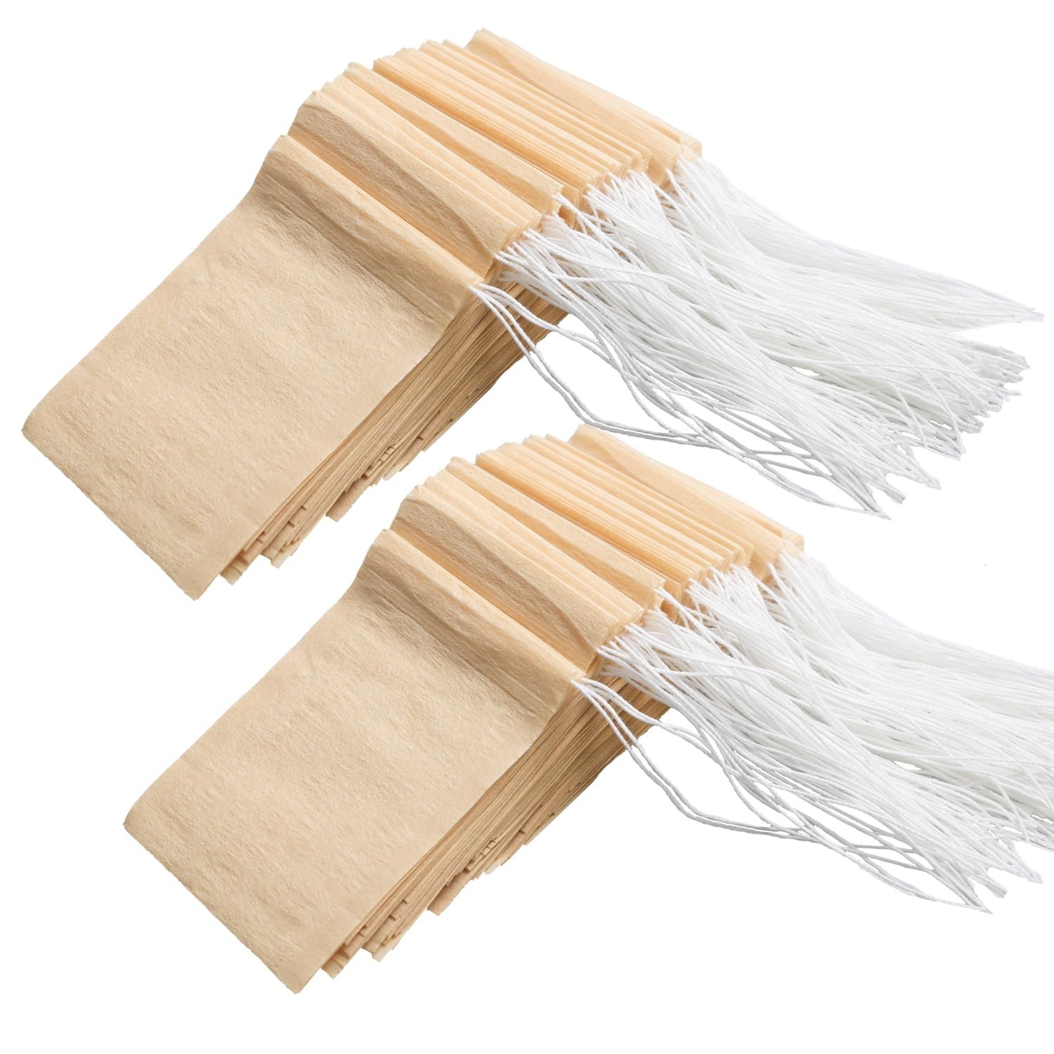 100Pieces Disposable Tea Bags for Loose Tea Unbleached Drawstring Filter Bags US