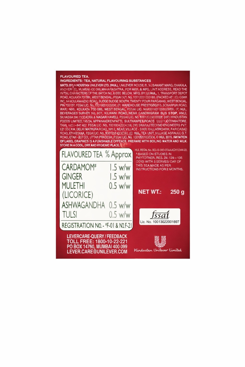 Brook Bond Red Label Natural Care 4 Pack