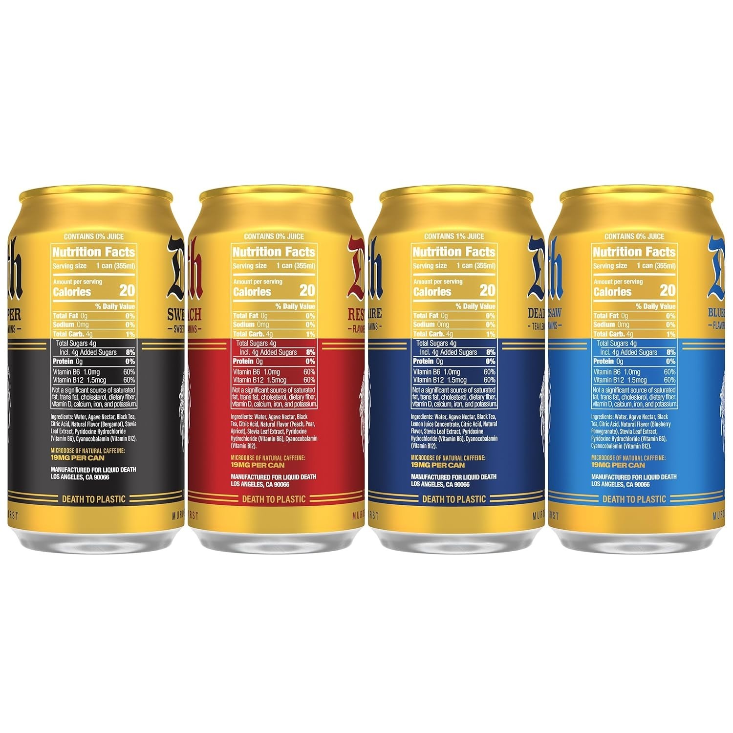 Signature Iced Tea Variety Pack – 12 Cans, Low Calorie & Caffeine-Free Options