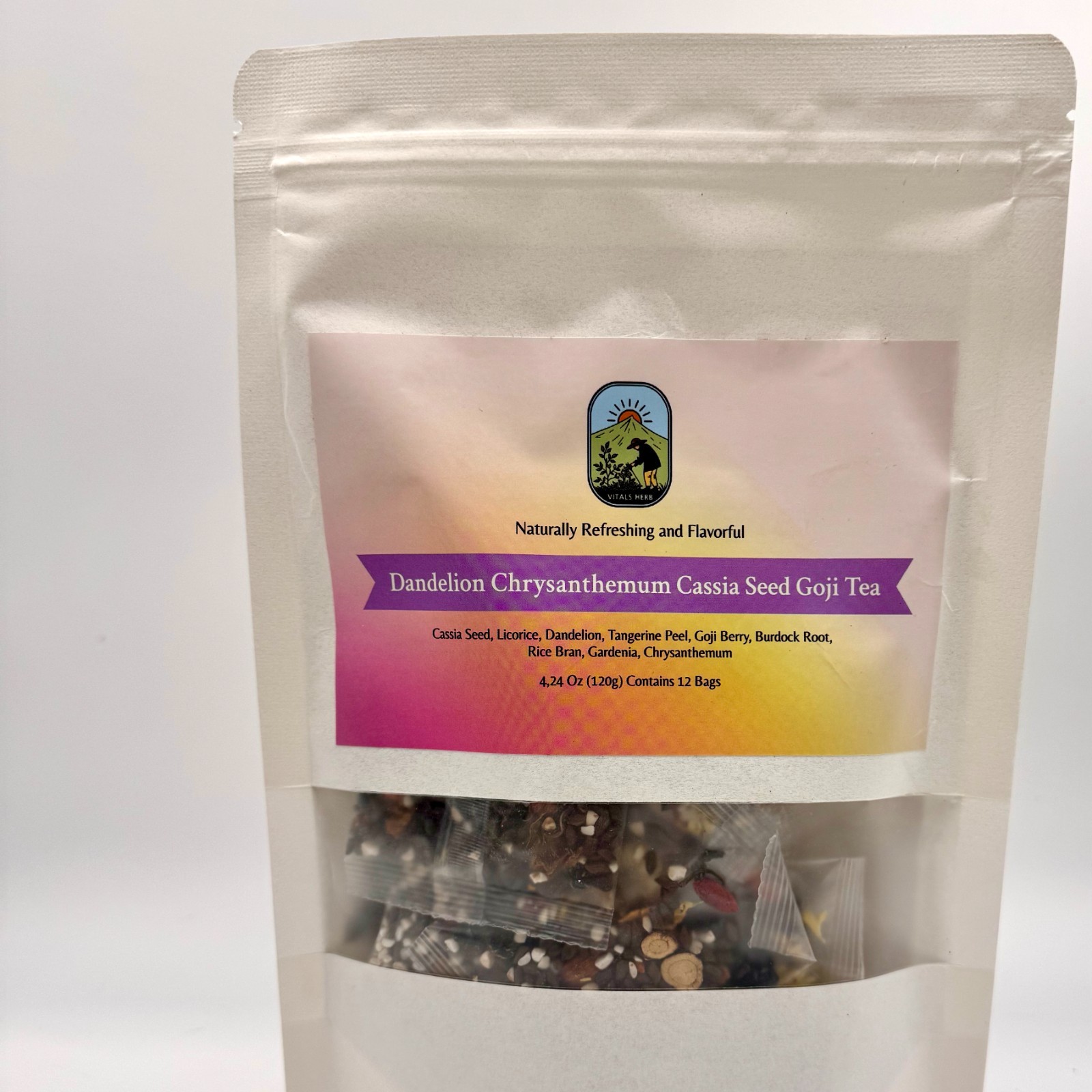 Spring Sale Collection: Dandelion & Wolfberry Blend Tea 120G (12 Bags)