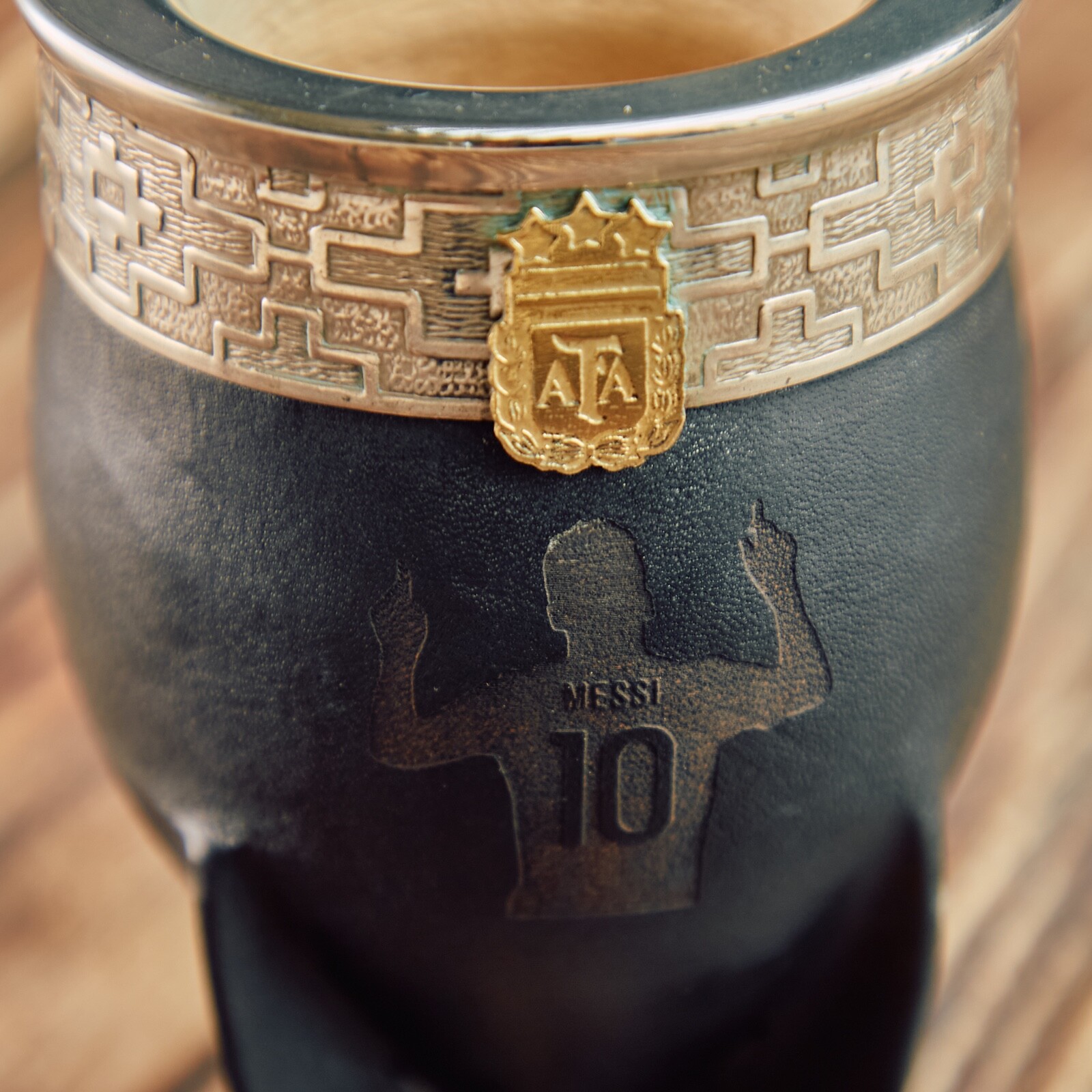 Taza/Mate Imperial Gourd AFA MESSI High Quality + Straw