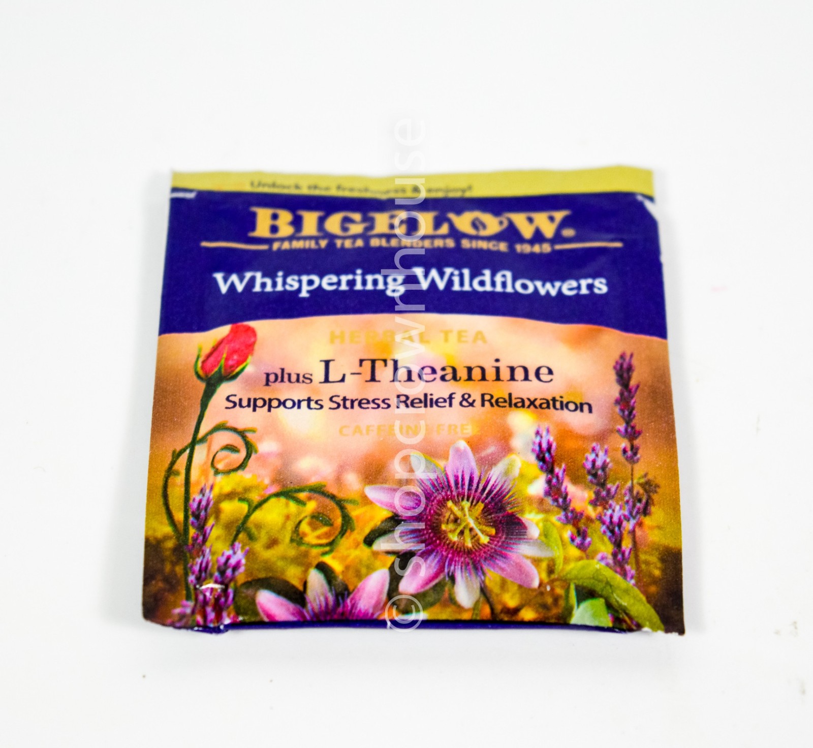 36 Whispering Wildflowers™ Herbal Tea plus L-Theanine Tea Bag Pouch