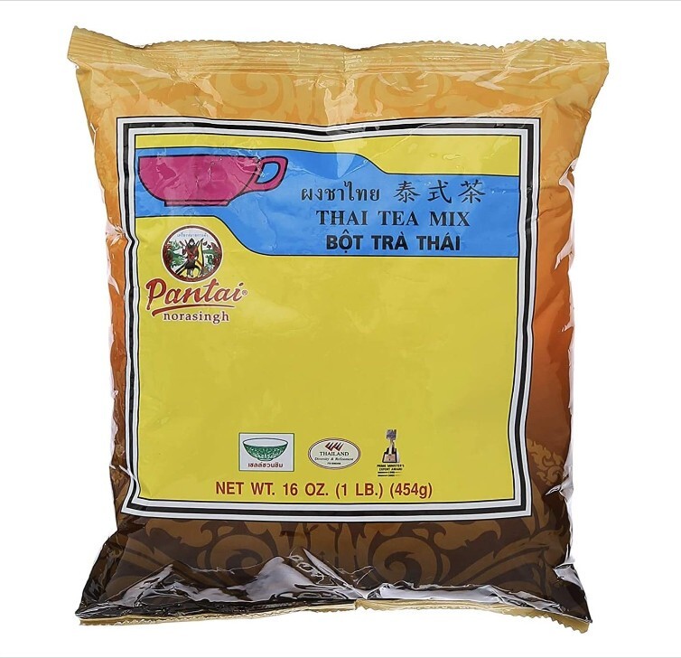 Best Thai Tea Leave Mix Pantai (Pantainorasingh) Brand 16 oz. / 1 Lb.