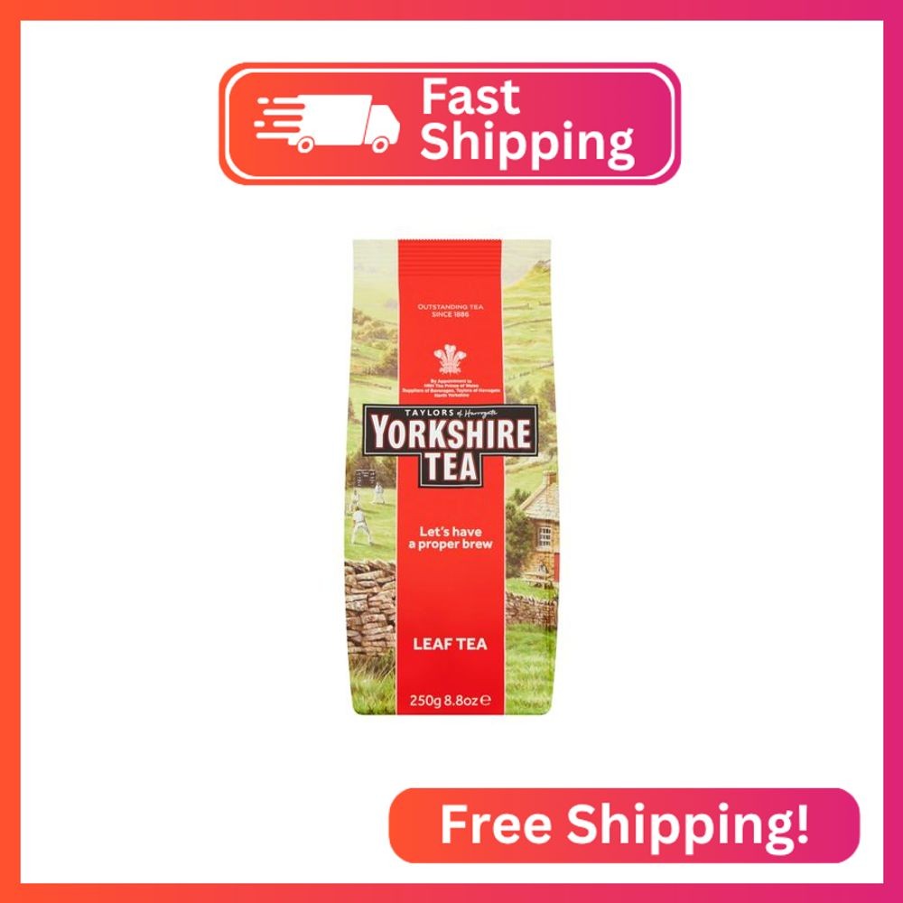 Yorkshire Tea, Red, Black Tea, Loose Leaf, 8.8 Ounces, Refreshing, Satisfying, a