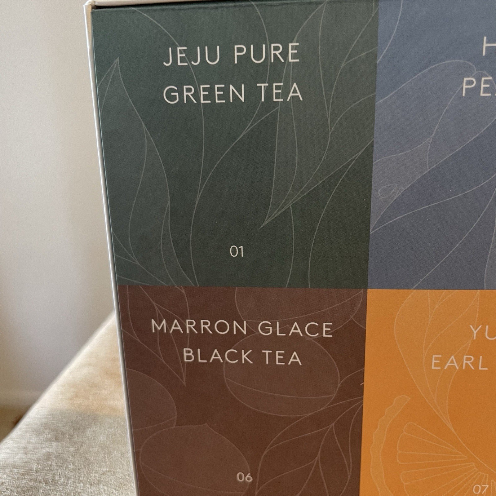 Osulloc Premium Tea Collection Assortment Jeju Green, Pear, Peach, Tangerine