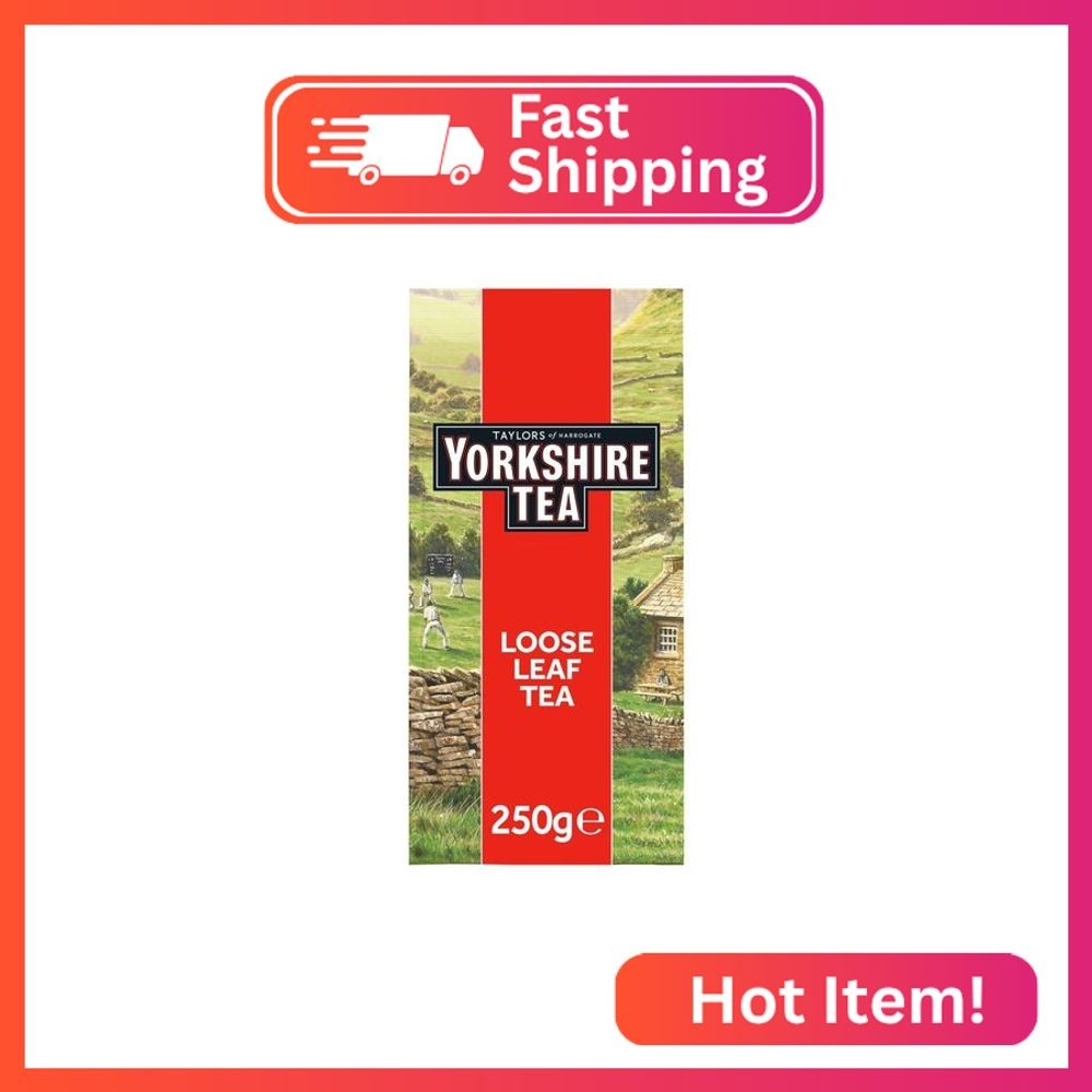 Yorkshire Tea, Red, Black Tea, Loose Leaf, 8.8 Ounces, Refreshing, Satisfying, a