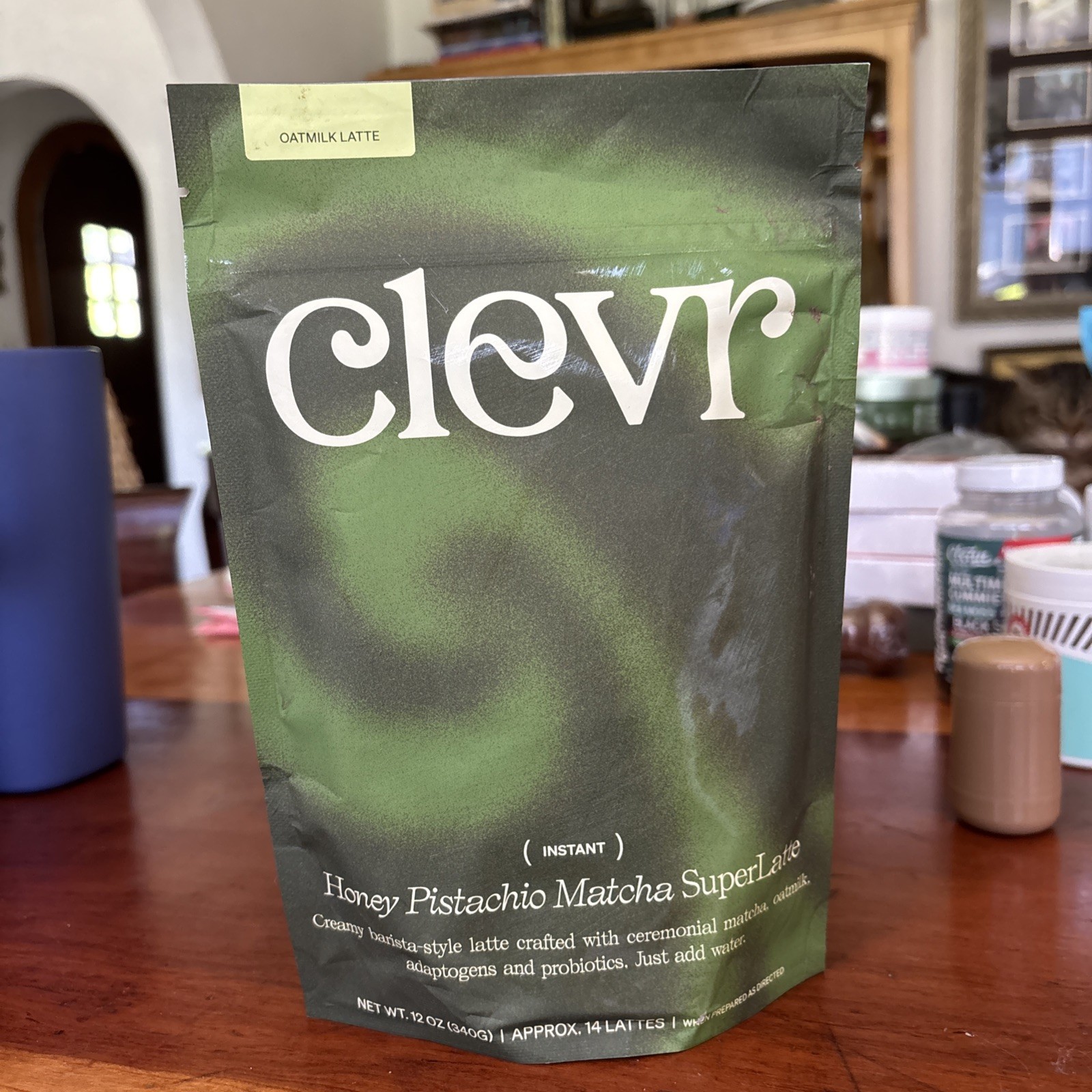 Clevr Honey Pistachio Matcha Superlatte 12oz