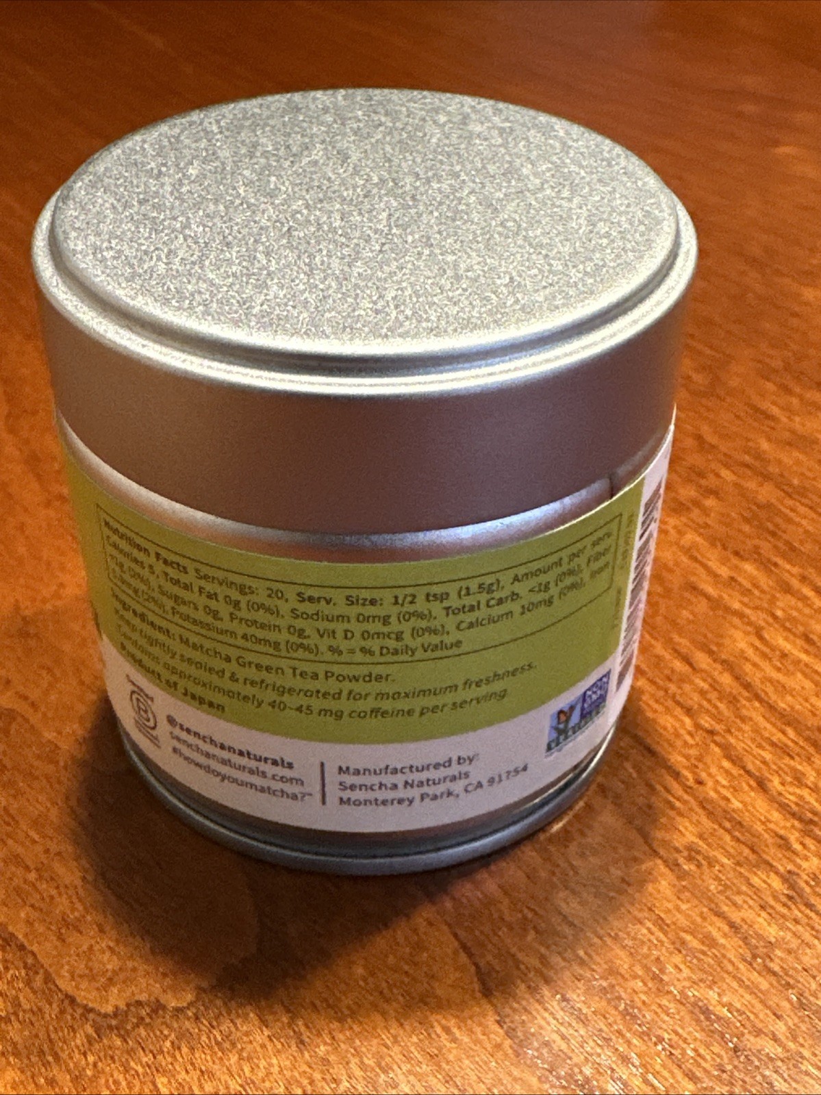 Sen Cha Naturals Matcha Ceremonial First Harvest Green Tea Powder 1.06oz