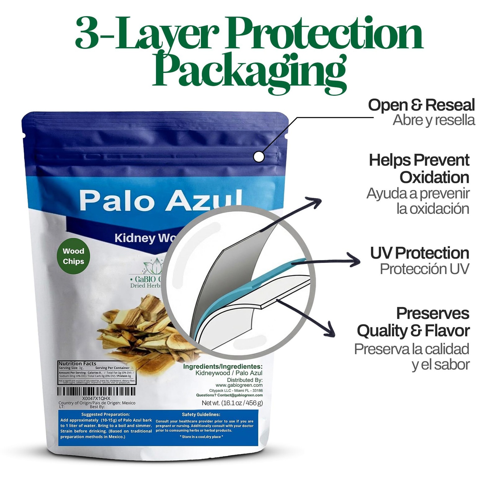 Palo Azul Tea Kidneywood 1 Pound / 16.1oz. Eysenhardtia polystachya Lightbloc…