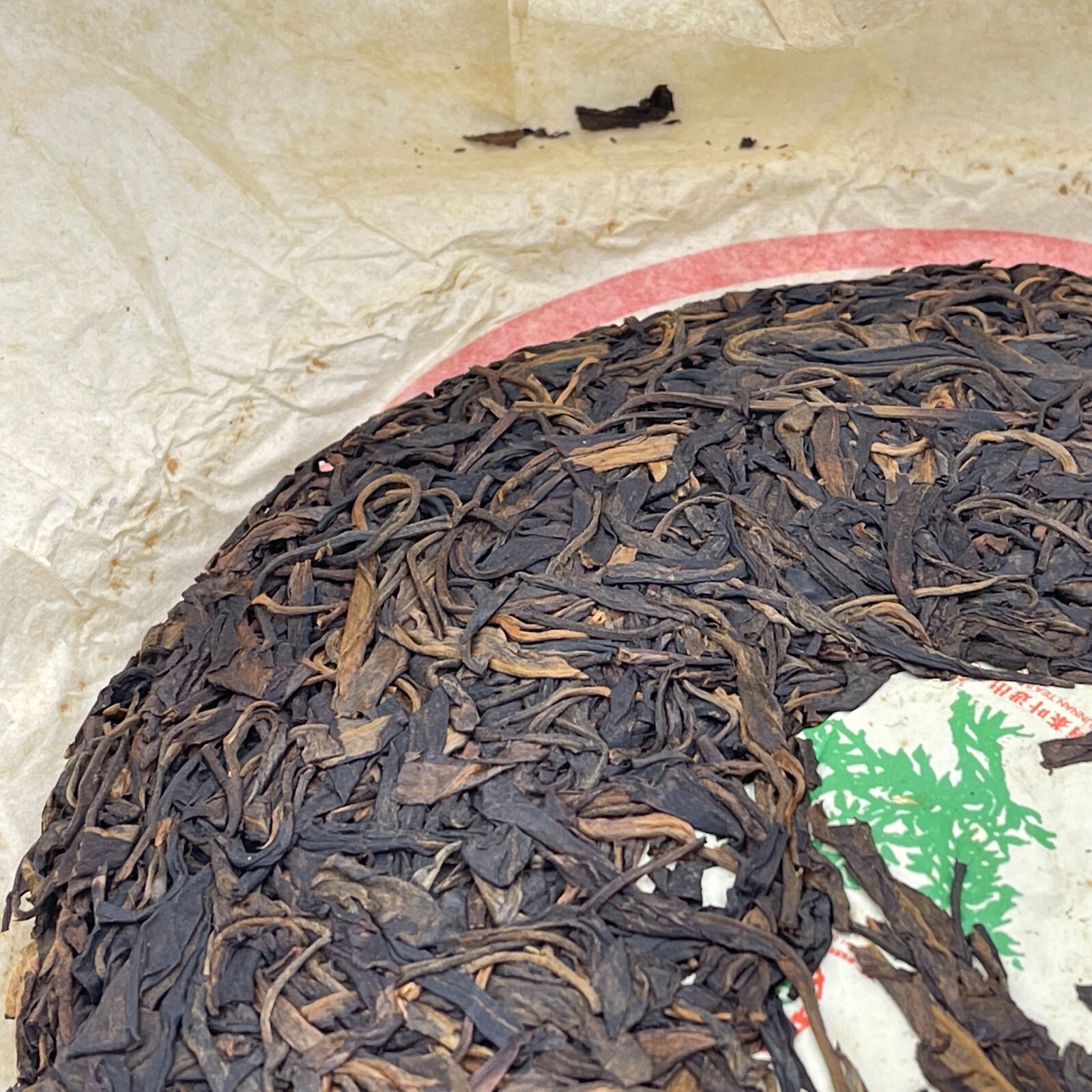 Pu-erh tea,2007,訂製茶Custom Tea,中茶牌易武圓茶China Tea Brand Yiwu Round Tea,380g,Raw