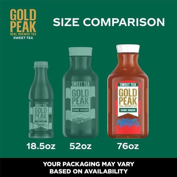 Gold Peak Sweet Zero Sugar Unsweetened Tea 76oz 3 Pack Variety Drink
