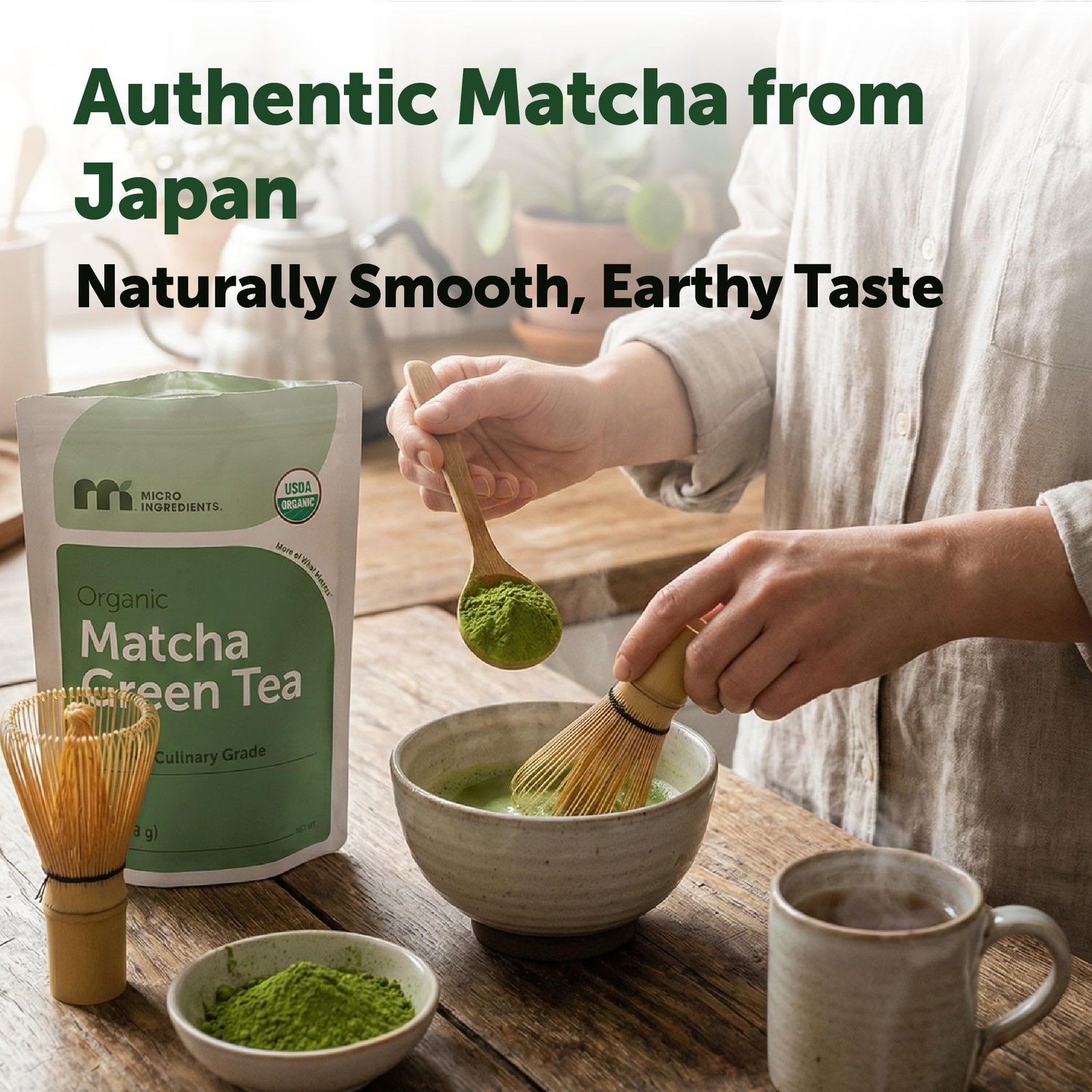 Micro Ingredients Organic Matcha Green Tea Powder, First Harvest, Culinary Gr…