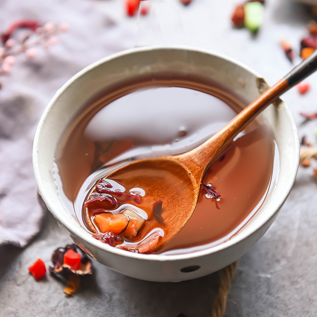 Roselle Flower Grain Tea Handmade Herbal Fruit Tea Natural Healthy Drink