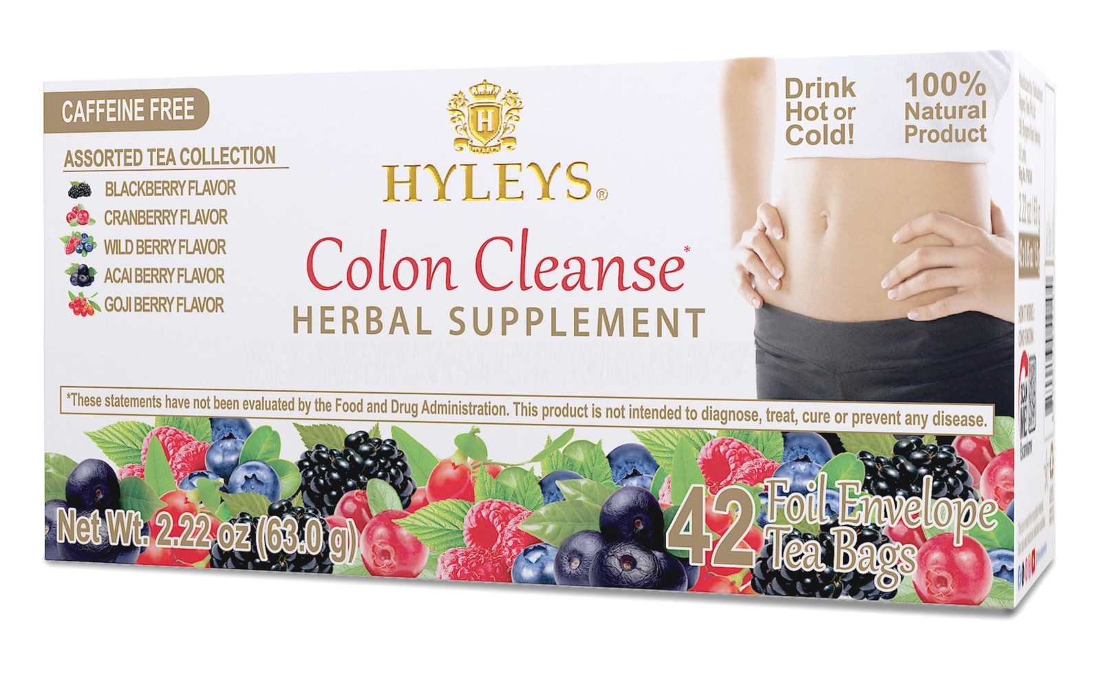 Hyleys Colon Cleanse Tea Assorted Flavors – 42 42 Count (Pack of 1),