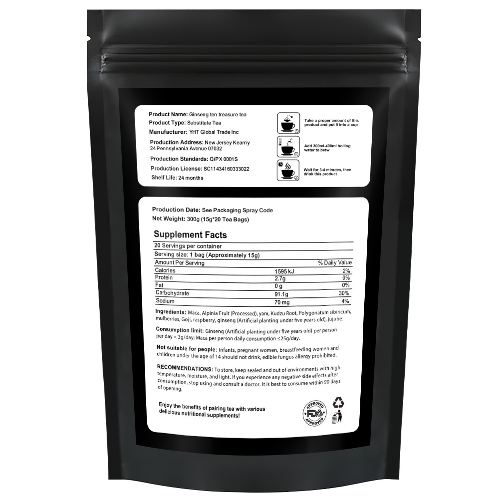 Maca Energy Tea – Male Testosteron Booster, Boosts Energy and Stamina 10/20 bag