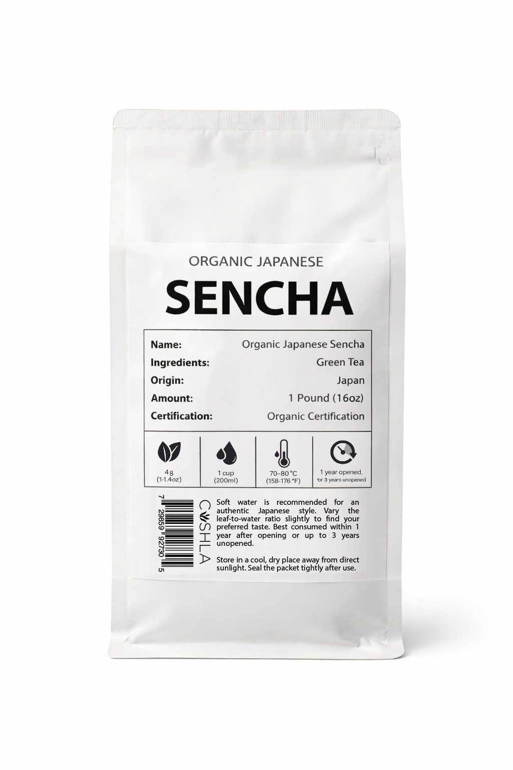Japanese Organic Sencha Green Tea Loose Leaf Kagoshima Japan – 1 Pound – 16oz