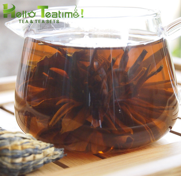 HT-Dian Hong Black Tea Ball Compressed Gongfu Yunnan Dianhong Premium Bao Ta Tea