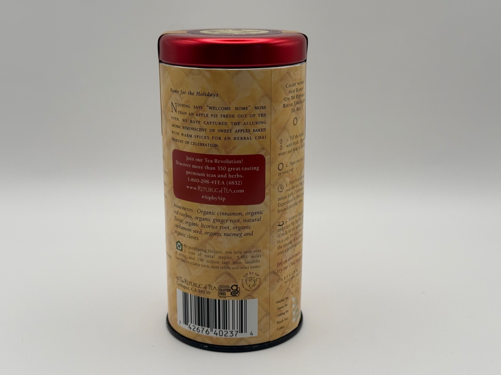 The Republic of Tea, Apple Pie Chai Caffeine – Free