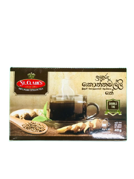 Ginger Coriander Herbal Tea Ceylon Herbal Natural Pure 100% Quality Tea Bag