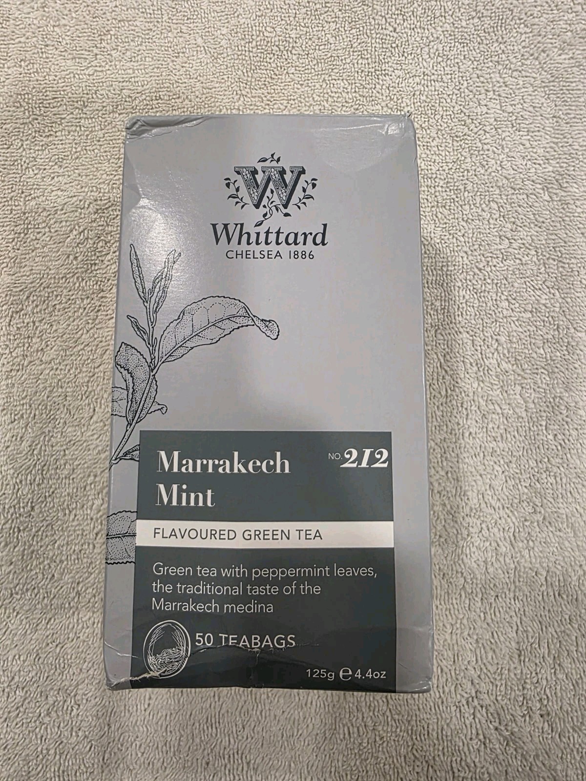 Whittard Marrakech Mint 50 Traditional Teabags Exp 9.9.2028