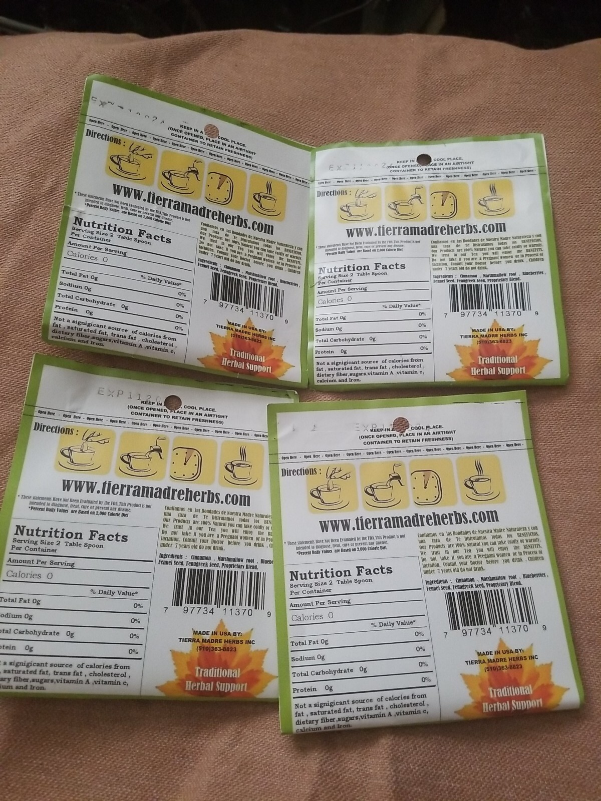 Tierra Madre,Diabeti~S TEA Herbal Supplement, Azucar Alta Tea (24 Tea Bags)