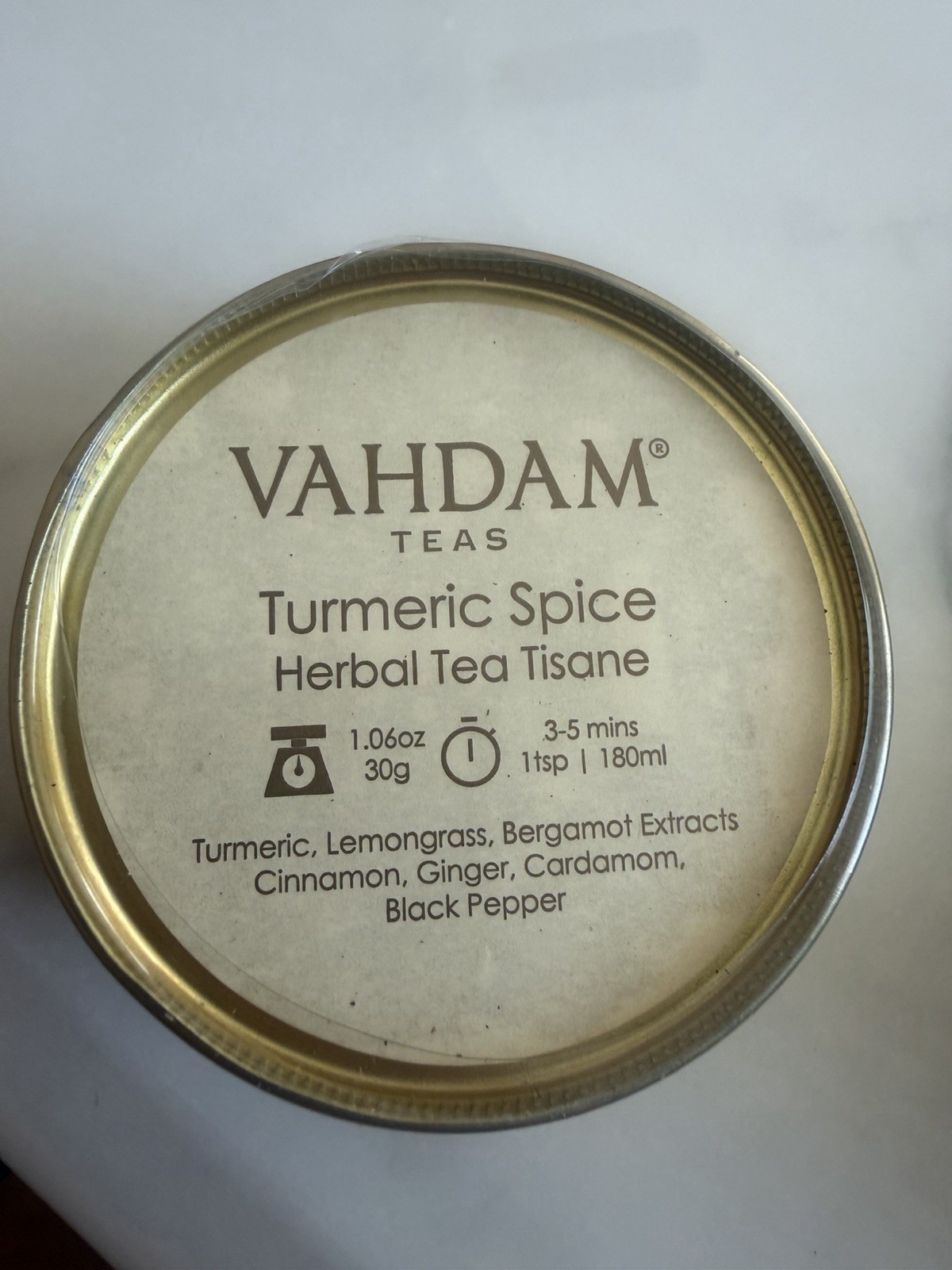 Vahdam Teas Loose Leaf Tea Assortment Gift Set 6 Tins 30g Vanilla Chai