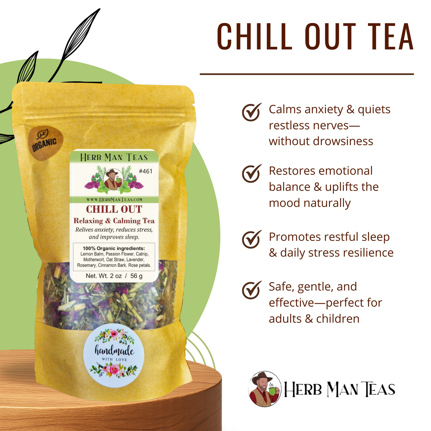 RELAXING TEA – Best CALMING Tea to reduce Stress & anxiety by master herbalist