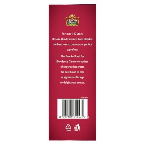 Brook Bond Red Label Natural Care Tea 1.1 Pound with 5 Ayurvedic Ingredients