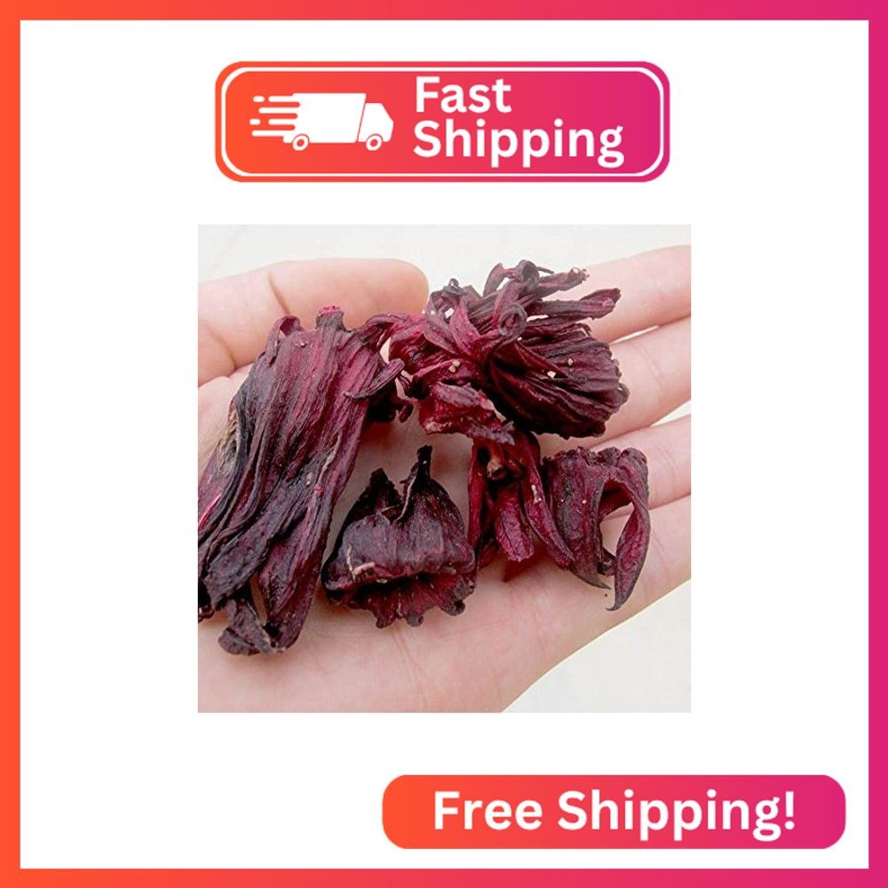 TooGet Organic Dried Hibiscus Flowers, 100% Natural Premium Quality Whole Flower