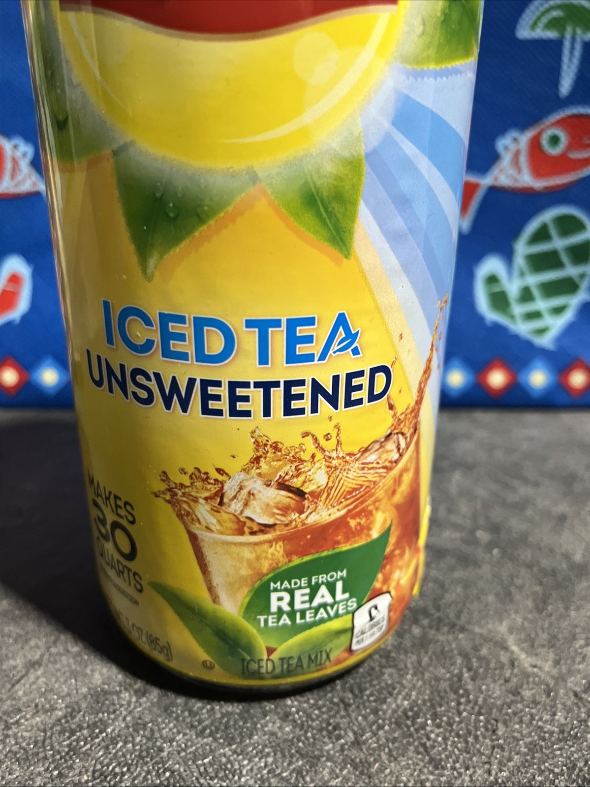 LIPTON ICED TEA UNSWEETENED MAKES 30 QUARTS NT. WT. 3 OZ. MADE W REAL TEA LEAVES