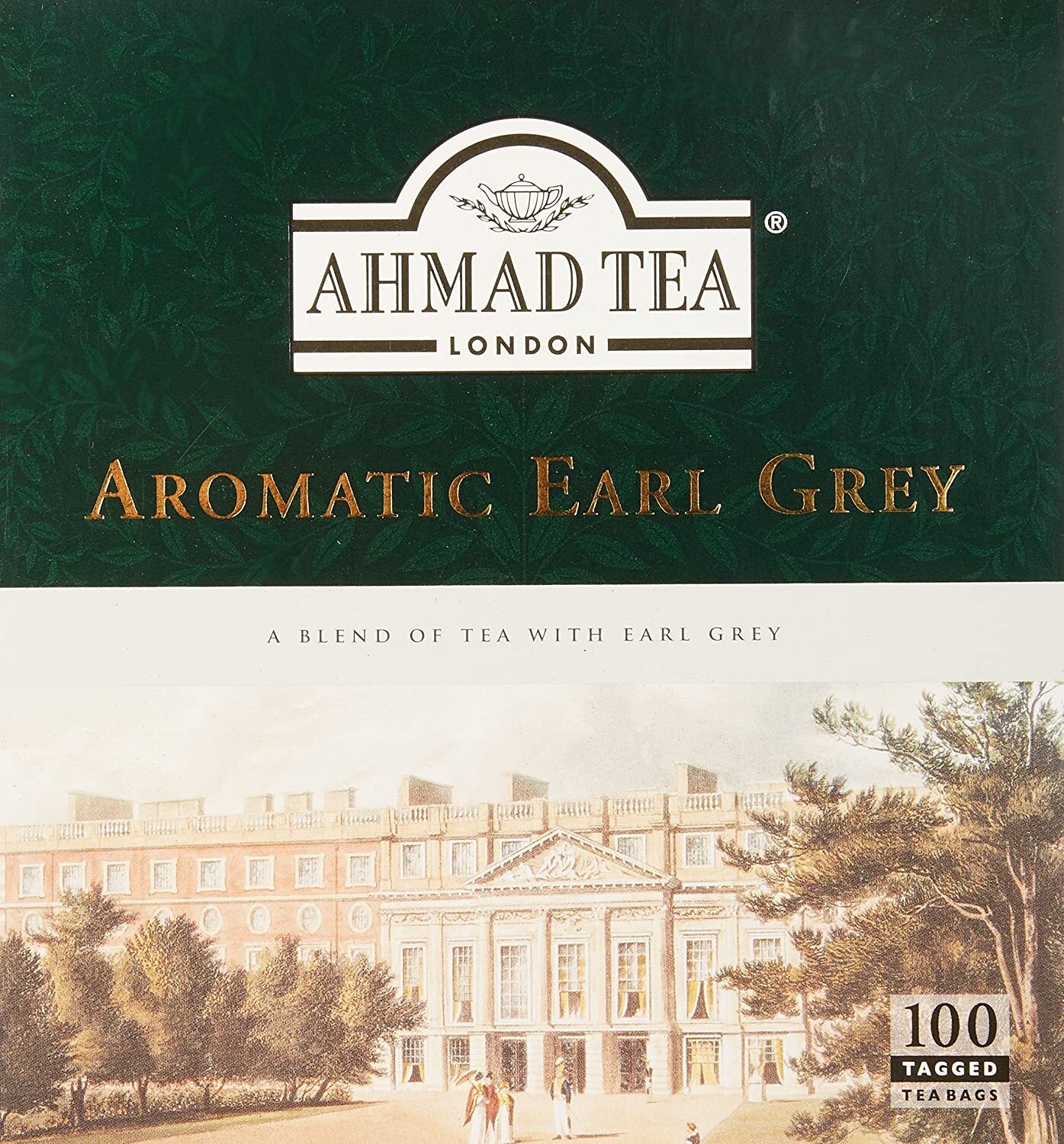 FRESH Ahmad Aromatic Earl Grey Tea, 100 teabags (200 Gram)